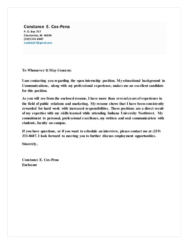 functional cover letter