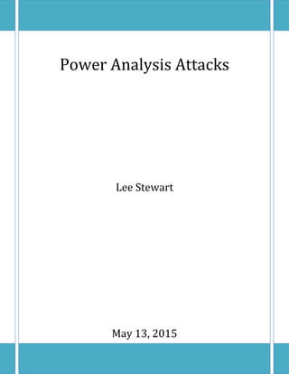 Power Analysis Attacks | PDF