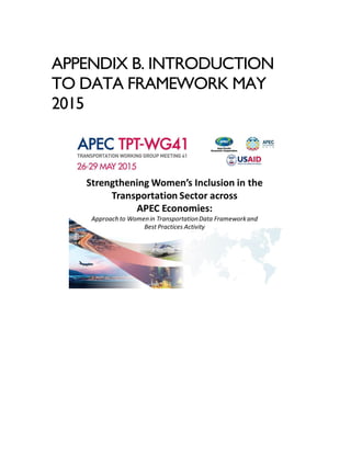 APPENDIX B. INTRODUCTION
TO DATA FRAMEWORK MAY
2015
 