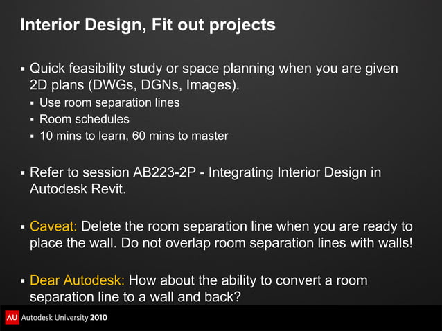 AB433-2--Start Early, Finish Early - Using Autodesk Revit Architecture ...