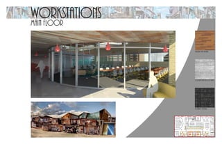 main floor
UP
Botoeira
Workstations
Team Room
Team Room
Storage
Waiting Area
Waiting
Area
Reception
Entry
Small Conference
Workstations
Large
Conference AV
Large
Conference
Comm.
Center
Casual Conference
Large
Conference
Large
Conference
AV
Phone
Booth
Workstations
Concrete with wood print
mohawk: midnight
brazilian teak natural
 