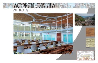 main floor
UP
Botoeira
Workstations
Team Room
Team Room
Storage
Waiting Area
Waiting
Area
Reception
Entry
Small Conference
Workstations
Large
Conference AV
Large
Conference
Comm.
Center
Casual Conference
Large
Conference
Large
Conference
AV
Phone
Booth
Workstations view
brazilian teak natural
adobe brick
 