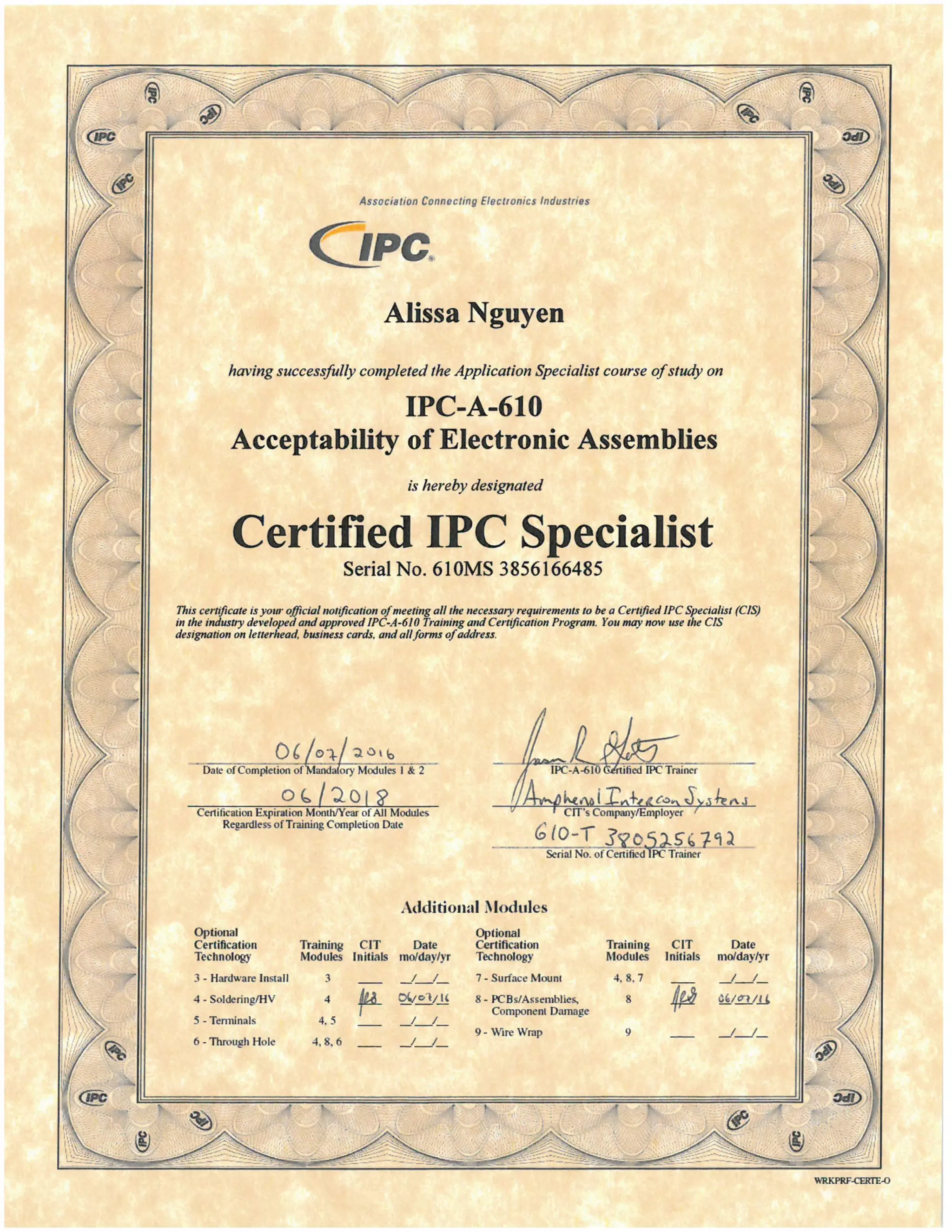 IPC-A-610 Certification | PDF