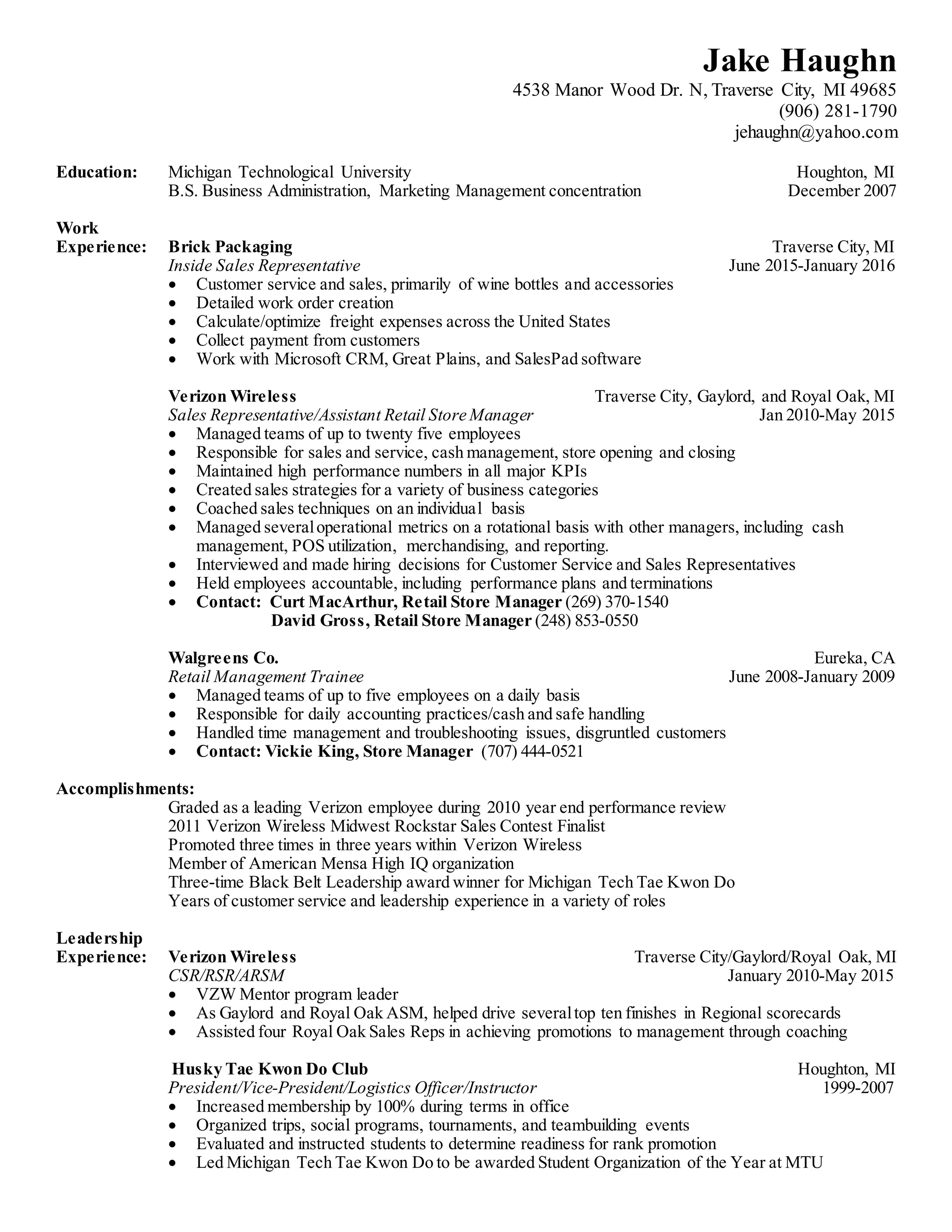 Jake Haughn resume 1 PDF - Jake Haughn Resume 1 1 2048 