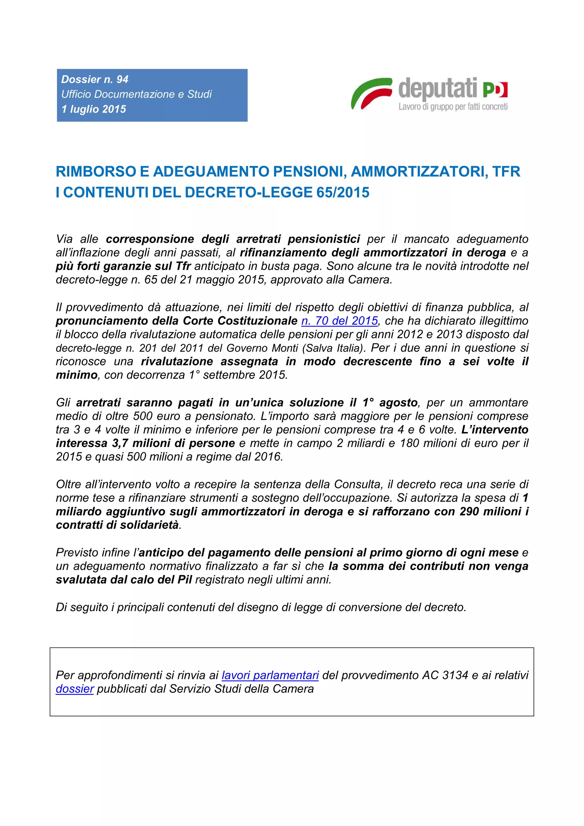 decreto legge n 201 2011