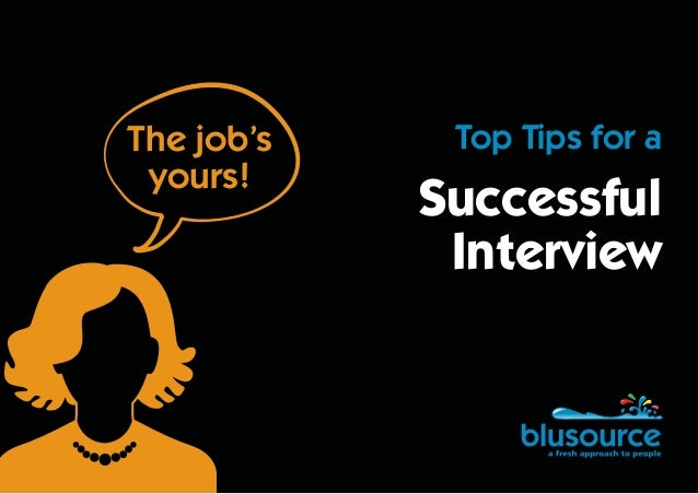 5 tips for a successful job interview