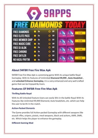 free fire max 10000 diamond apk