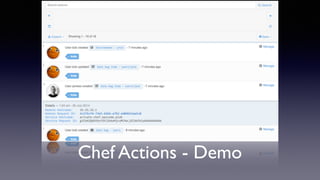 Chef Actions - Demo 
 
