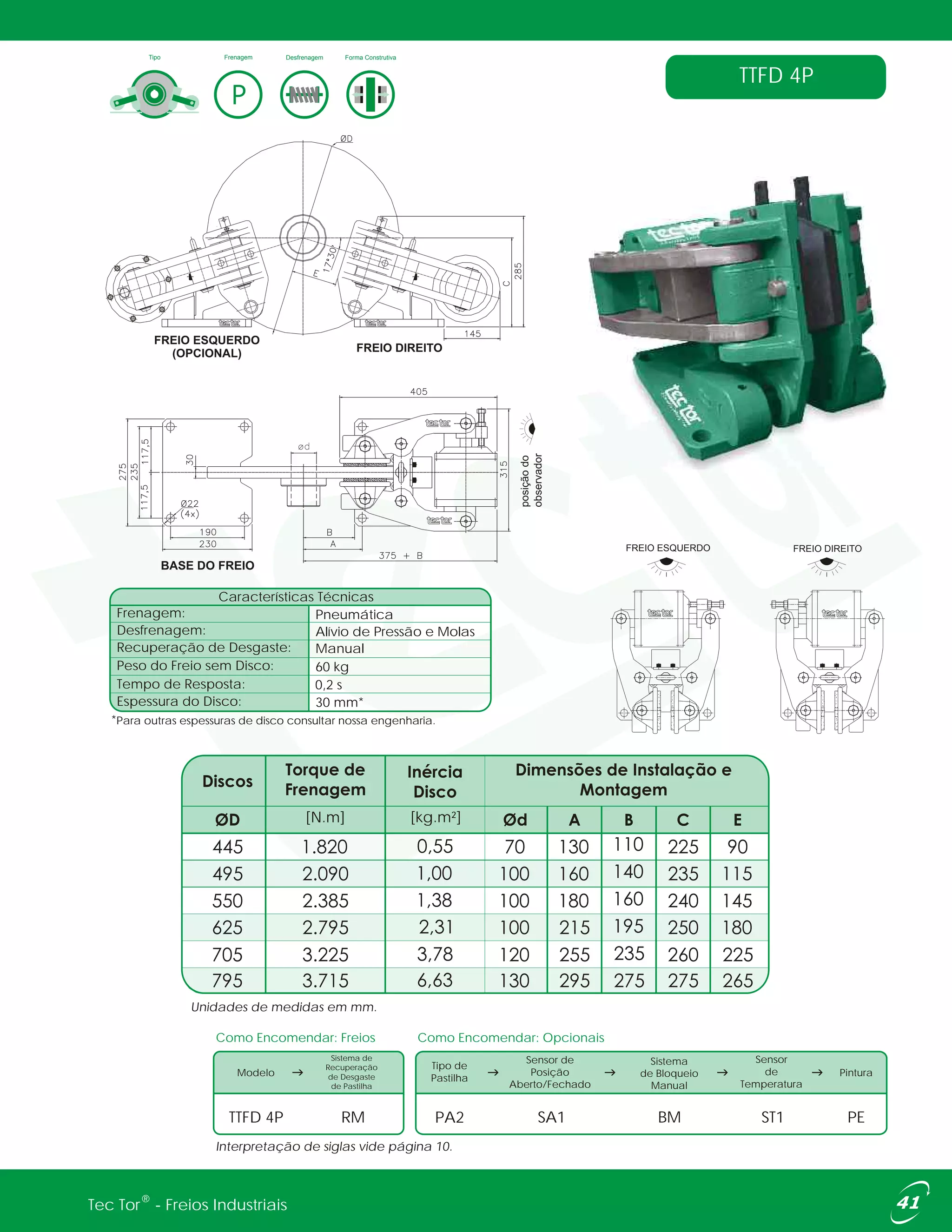 Freios Indsutriais - Tec Tor | PDF