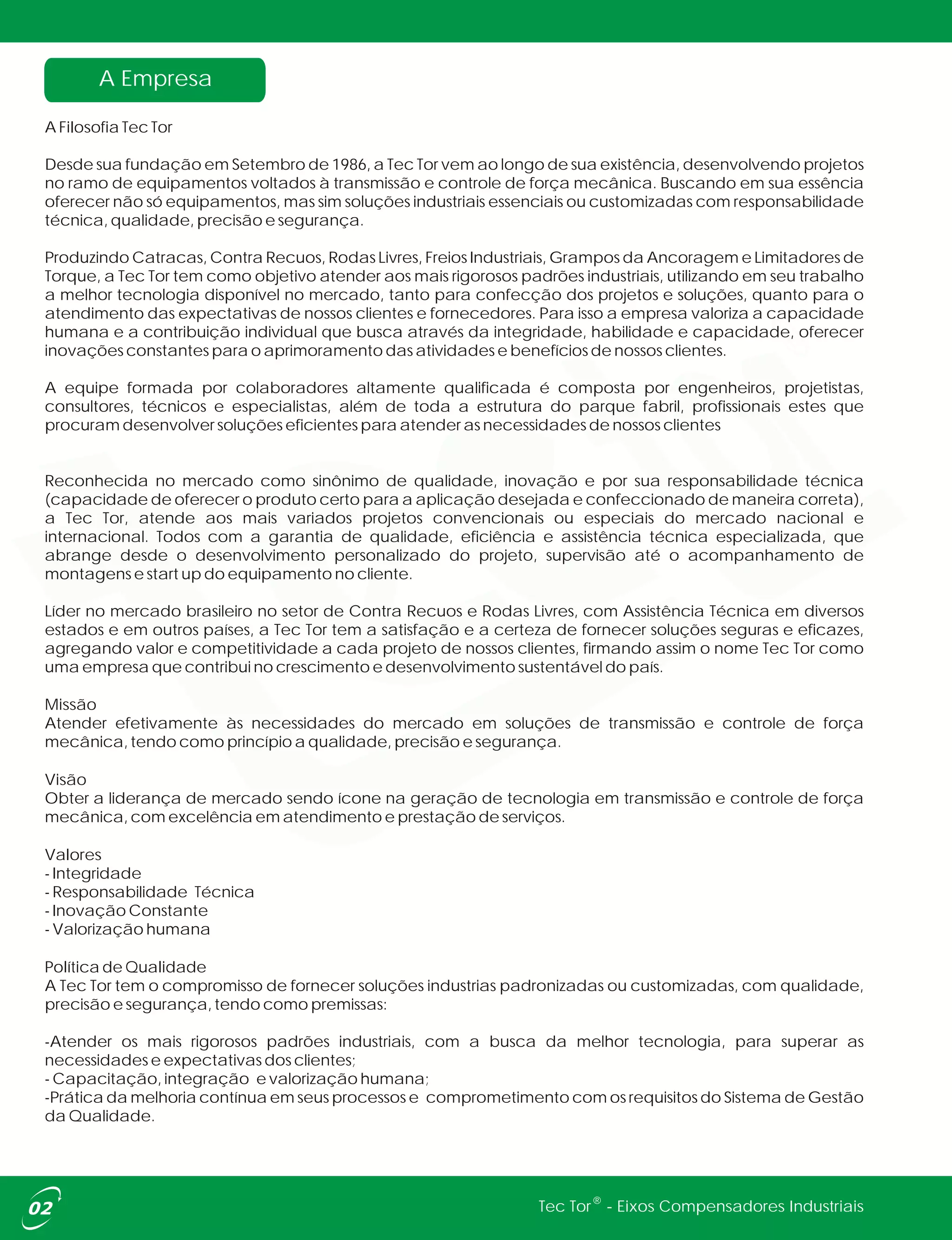 Eixos Cardan Industriais Tec Tor | PDF