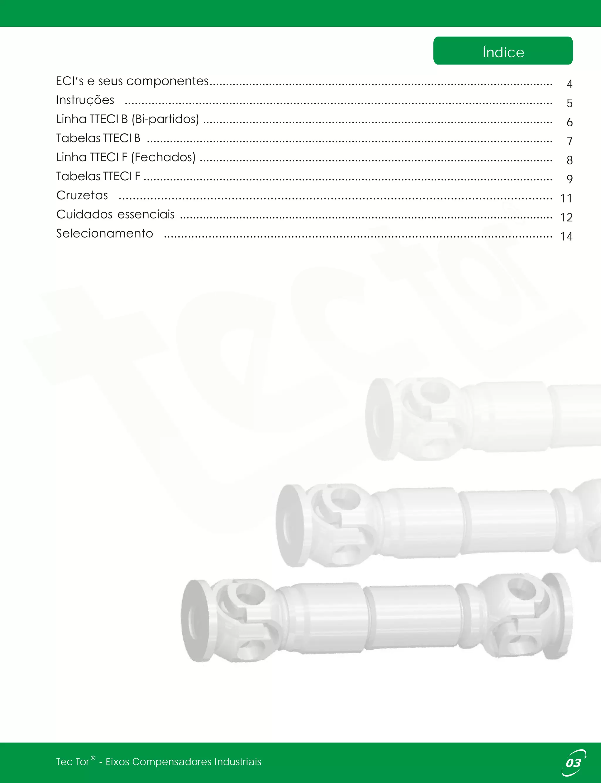 Eixos Cardan Industriais Tec Tor | PDF