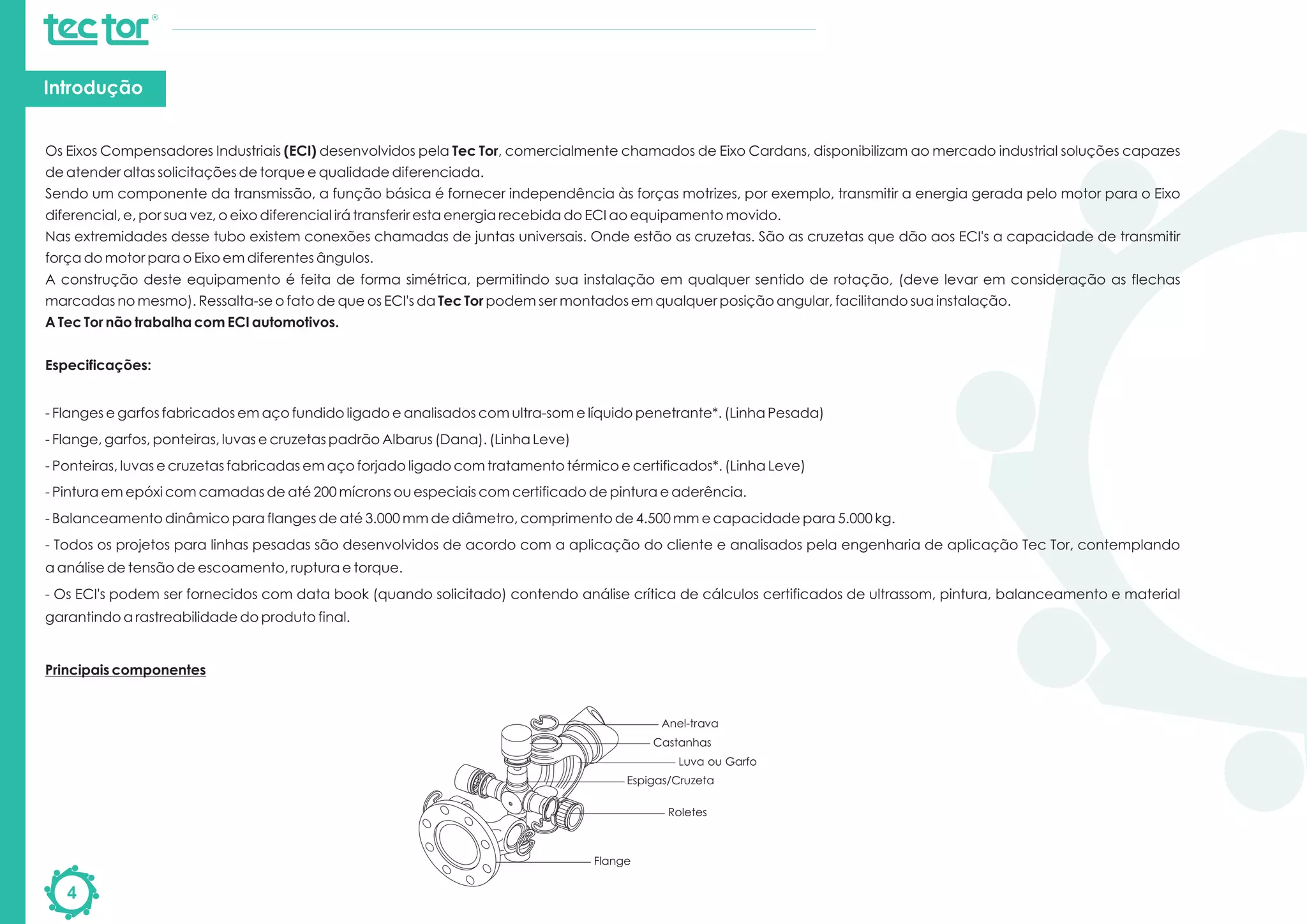 Catálogo Eixo Compensador (cardan) Tec Tor | PDF