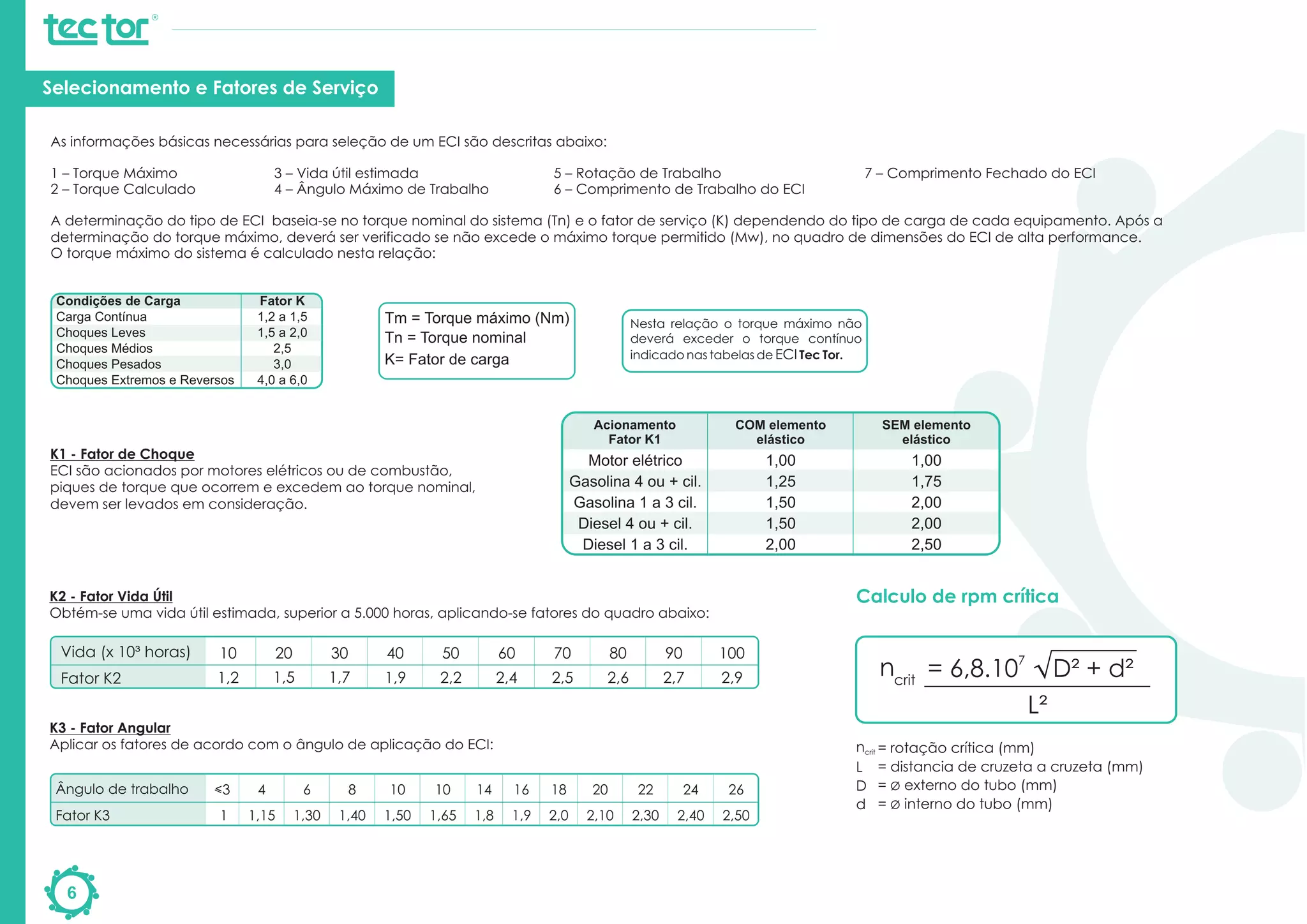 Catálogo Eixo Compensador (cardan) Tec Tor | PDF