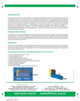 Auto Alinhador de Correias Tec Tor | PDF