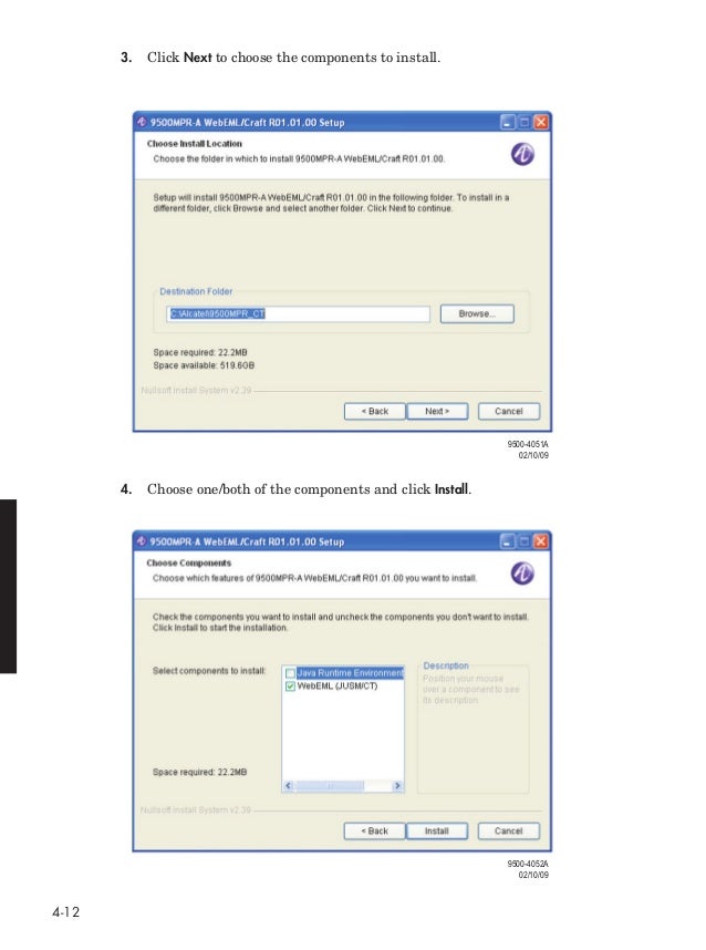alcatel lucent 9500 mpr installation flotteur