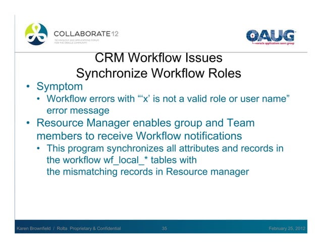 Oracle workflow: use and administration. | PDF