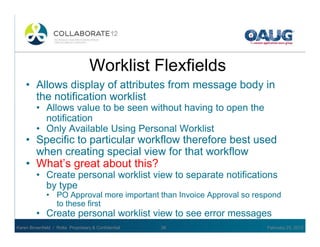 Work List Oracle Oracle workflow: use and administration. | PDF