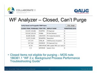 Workflow performance configuration in 12th release | PDF