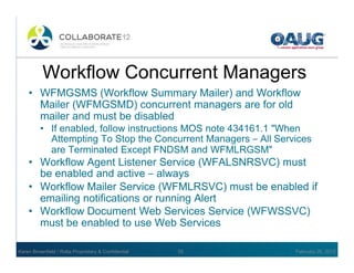 Workflow performance configuration in 12th release | PDF