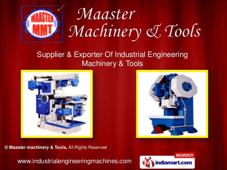 Maaster machinery And Tools Tamil Nadu India