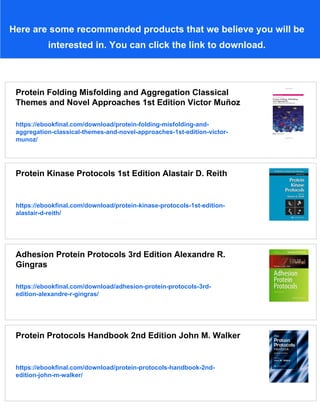 Protein Folding Protocols 1st Edition Feng Gai | PDF