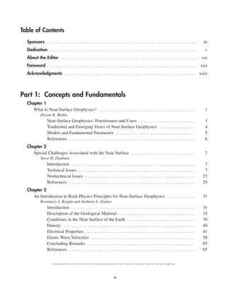 Near Surface Geophysics First Edition Dwain K. Butler | PDF