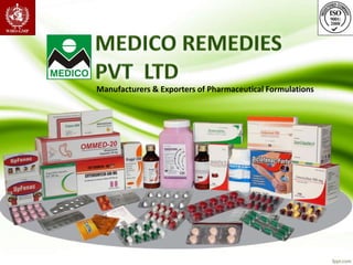 Manufacturers & Exporters of Pharmaceutical Formulations
 
