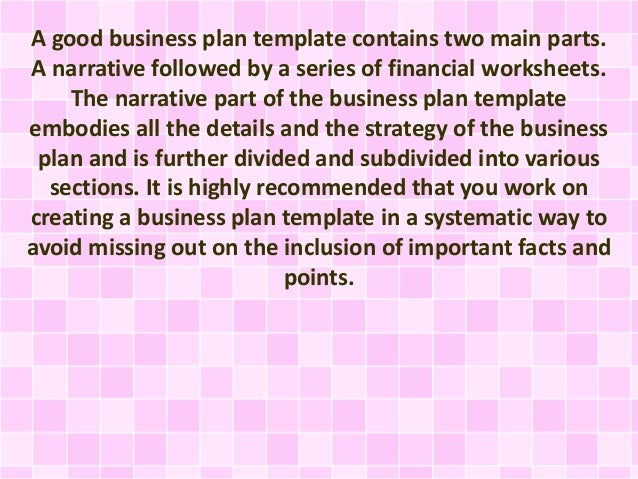 How to built a business plan