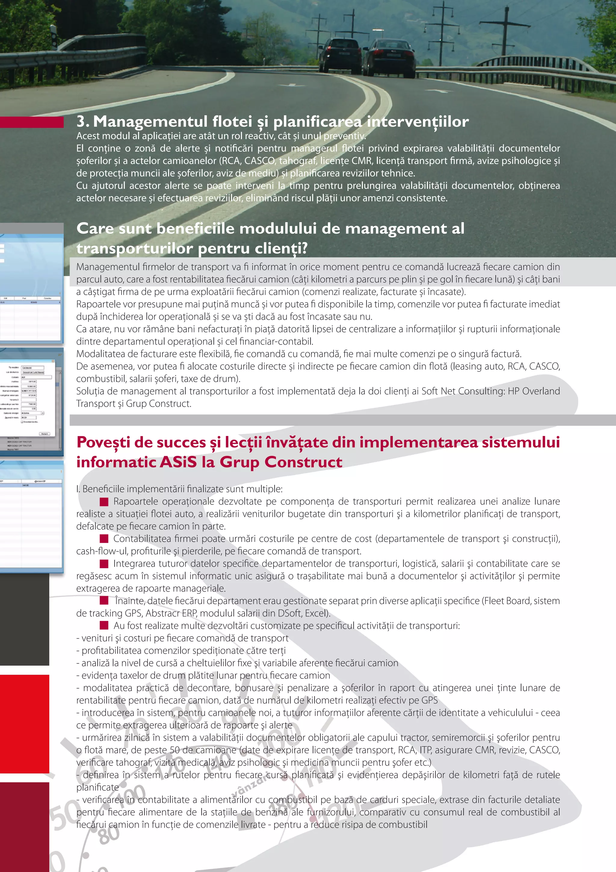 Brosura ASiSRia pentru transportatori | PDF