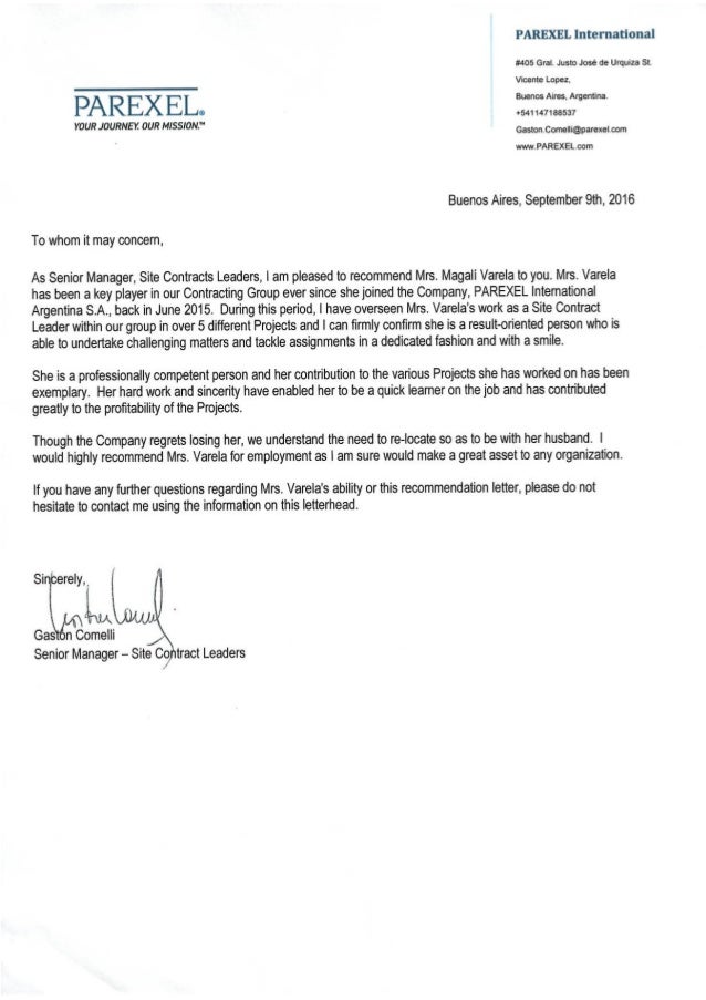 letterhead for recommendation letter