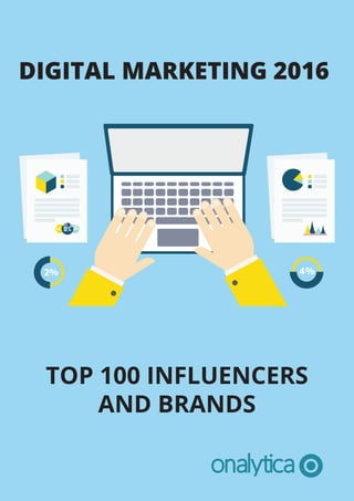 TOP 100 INFLUENCERS
AND BRANDS
DIGITAL MARKETING 2016
 