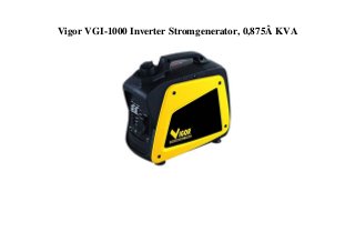 Vigor VGI-1000 Inverter Stromgenerator, 0,875Â KVA
 