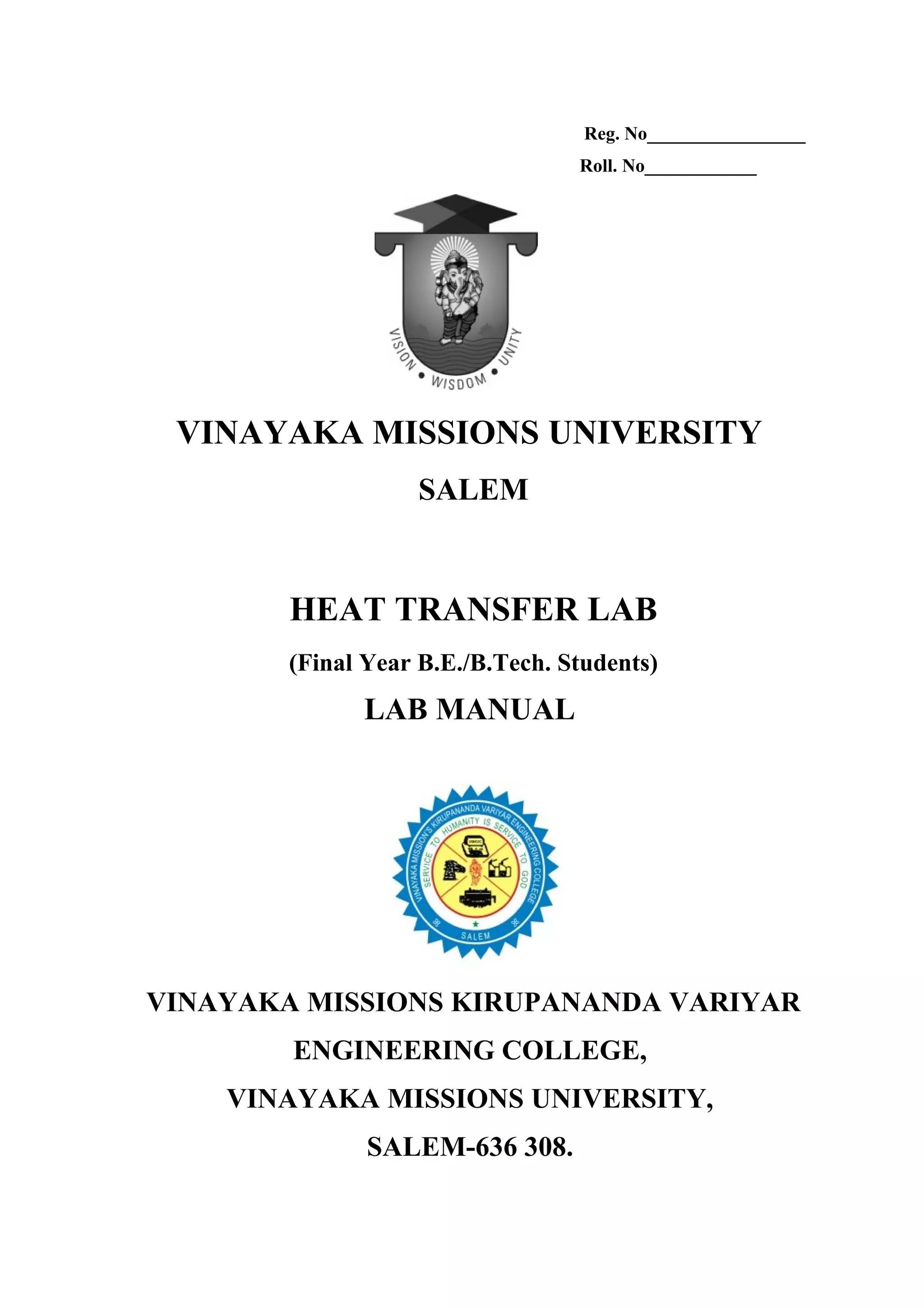 95396211 heattransferlabmanual PDF