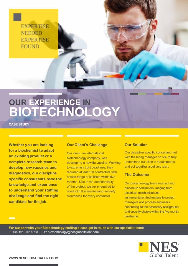 Nes Global Talent Life Sciences Case Studies