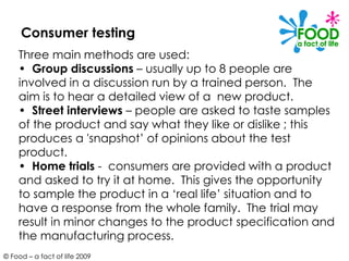 Consumer Trialsd Food Product Development | PPT