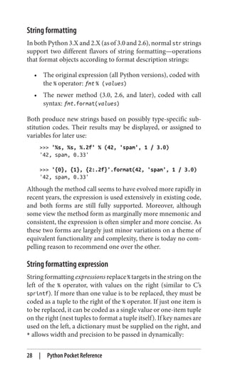 Python pocket reference 5ed. Edition Mark Lutz | PDF