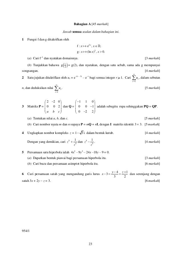 954 sp math(t)b