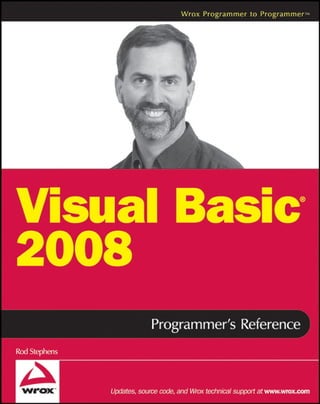 Rod Stephens Visual Basic 2008 Programmer s Reference Rod Stephens | PDF