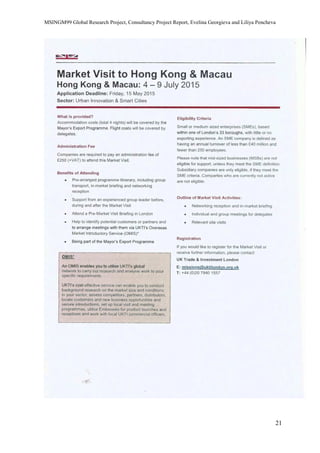 MSINGM99 Global Research Project, Consultancy Project Report, Evelina Georgieva and Liliya Pencheva
21
 