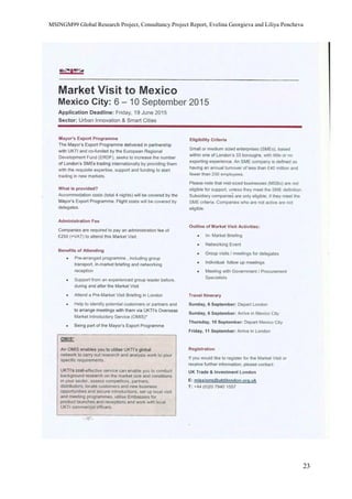 MSINGM99 Global Research Project, Consultancy Project Report, Evelina Georgieva and Liliya Pencheva
23
 