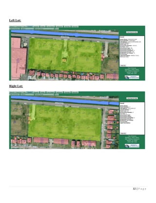 32 | P a g e
Left Lot:
Right Lot:
 