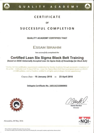 black belt certification