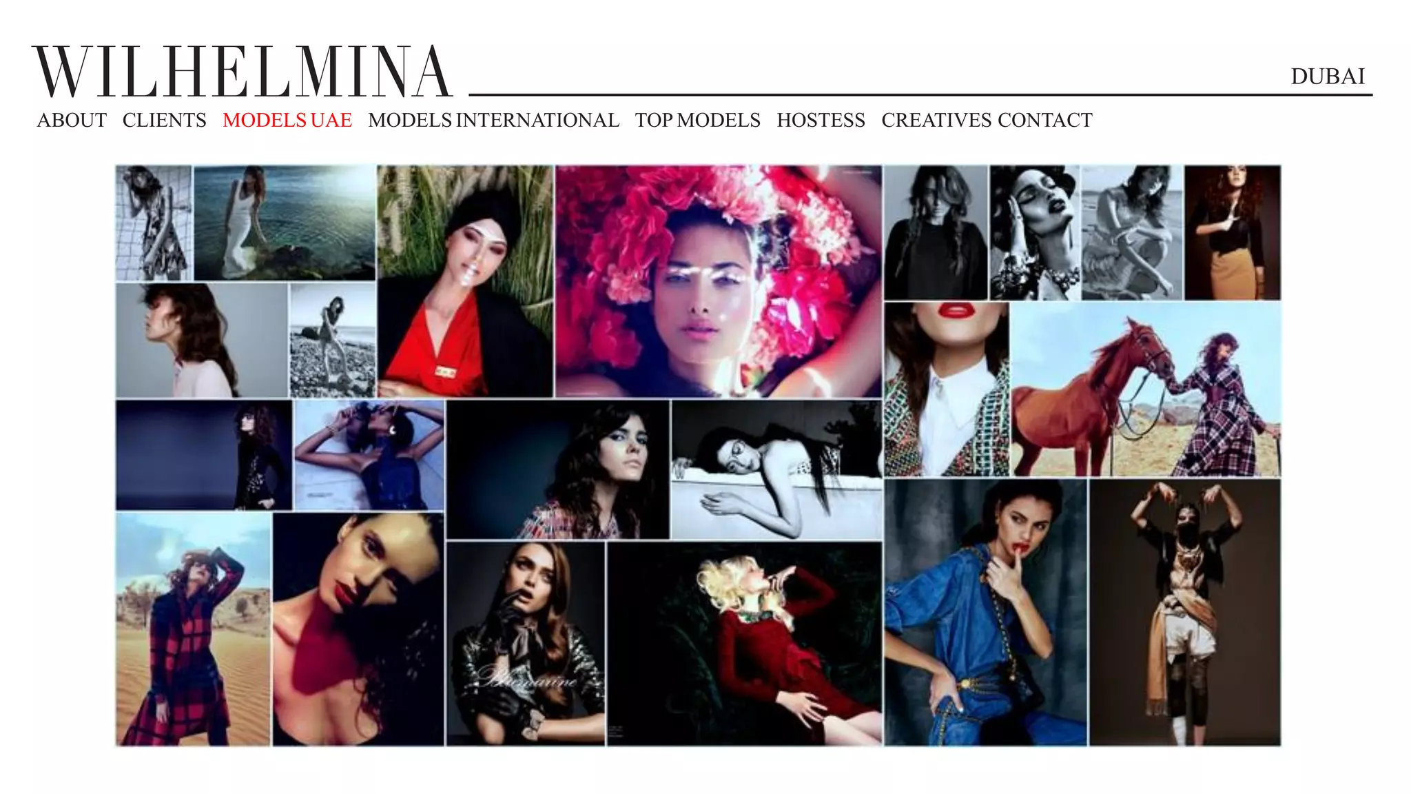 DUBAI
ABOUT CLIENTS MODELS UAE MODELS INTERNATIONAL TOP MODELS HOSTESS CREATIVES CONTACT
 