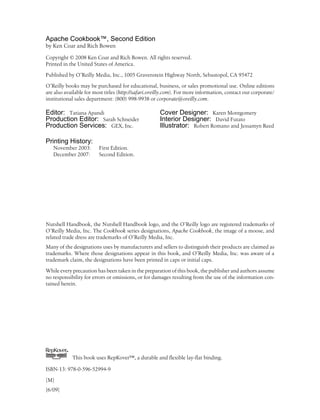 Apache Cookbook Solutions and Examples for Apache Administrators 2nd ...