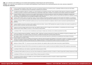 EMS : est un Gold Add-In dans SolidWorks pour les simulations électromagnétiques à basses fréquences des machines électriques.
HFWorks : est un Gold Add-In dans SolidWorks pour les simulations électromagnétiques à hautes fréquences (micro-ondes/hyperfréquences) des circuits, antennes et dispositifs RF.
2
3
1
www.simulana.com| sales@simulana.com
Cyberparc régional, 3200, Tataouine, Tunisie
Avantages des certifications:
CSWA
CSWP
CSWE
CSDA
CSWP
SM
CSWPA
W
CSWPA
SF
CSWPA
MT
CSWA
CSWA
A
CSWPA
DT
CEPA
S
CSWP
S
CEMS
A
CHFW
A
CHFW
P
CEMS
P
En tant que partenaire SolidWorks certifié (CSWA), vous pourrez vous démarquer facilement sur le marché du travail. La certification CSWA est la preuve de votre maîtrise
de SolidWorks® : des compétences pointues très appréciées et valorisées par les entreprises.
Un professionnel SolidWorks certifié est un utilisateur qui a réussi l'évaluation des compétences avancées. Chaque certification CSWP atteste des compétences des utilisateurs
en matière de conception et d'analyse de pièces paramétriques et d'assemblages mobiles grâce à l'utilisation d'un ensemble de fonctionnalités complexes dans SolidWorks.
Un expert SolidWorks certifié est une personne qui est capable d'utiliser facilement des fonctions avancées pour résoudre des problèmes de modélisations complexes dans
SolidWorks. Il maîtrise parfaitement toutes les fonctionnalités du logiciel SolidWorks. Il est également capable de résoudre la quasi-totalité des problèmes de modélisation auxquels
il est confronté, et c'est généralement lui qui encourage ses collègues à utiliser SolidWorks.
L'examen CSWP de tôlerie indique qu'une personne a réussi un test de compétences démontrant ses aptitudes à utiliser des outils de tôlerie dans SolidWorks. Les employeurs
peuvent être sûrs que la personne qui possède cette certification maîtrise l'ensemble d'outils disponibles dans SolidWorks qui vont contribuer à la conception de pièces de tôlerie.
L'obtention de l'examen CSWP de constructions soudées prouve que vous avez réussi à démontrer vos aptitudes à utiliser les outils de construction soudée disponibles dans
SolidWorks.
Le logiciel SolidWorks comprend de nombreux outils de gestion avancée des surfaces. L'examen CSWP spécialisé dans la gestion de surfaces vise à évaluer les capacités d'une
personne à utiliser ces outils pour créer des surfaces complexes.
L'examen des outils de moulage avancés permet de tester votre capacité à utiliser les outils de moulage inclus dans SolidWorks. La compréhension des outils de moulage
SolidWorks permet d'aider l'utilisateur à concevoir un moule robuste d'une façon efficace.
La certification CSWA - S est la preuve de votre compréhension des principes de l'analyse des contraintes et de la méthode des éléments finis (FEM).
En tant que Certified Associate SOLIDWORKS - académique (CSWA - académique), les élèves de démontrer leur expertise avec SolidWorks 3D logiciel de modélisation solide,
des concepts de design, et la conception durable, en leur donnant un avantage concurrentiel dans la marché d'emploi d'aujourd'hui.
avec l’examen (CSDA), vous démarquer de la foule dans le marché du travail concurrentiel d'aujourd'hui en démontrant une compréhension des principes de l'évaluation
environnementale et la conception durable.
L'examen CSWSP vise à évaluer les compétences d'une personne qui utilise des outils de simulation dans SolidWorks, et de simulation en général. Les candidats qui réussissent
cet examen de certification ont démontré leur aptitude à installer, exécuter et examiner les résultats de différents types de scénarios de simulation. Ils ont également démontré
leur aptitude à interpréter les différents résultats disponibles dans SolidWorks Simulation, et à comprendre les fonctions de base de la simulation et du FEA.
l'obtention de l'examen CSWP - DT prouve que vous avez réussi à démontrer votre capacité à utiliser les outils de dessin trouvés dans le logiciel SolidWorks.
Certifié administrateur Enterprise PDM (LCPE) est une personne qui a passé avec succès un examen de pointe dans SolidWorks Enterprise PDM compétences d'administration.
La certification CEMSA prouve votre maitrise du logiciel EMS (Certficied assocaite for EMS).
Un professionnel EMS certifié est la preuve que vous avez réussi l’évaluation des compétences avancées en simulation en utilisant le logiciel EMS (Certficied professional for EMS).
La certification CHFWA prouve votre maitrise du logiciel HFWorks (Certficied assocaite for HFWorks).
Un professionnel HFWorks certifié est un utilisateur qui a réussi l'évaluation des compétences avancées en simulation en utilisant le logiciel HFWorks
(Certficied professional for HFWorks).
Téléphone : +216 75 852 866 | 28 662 612 |
 