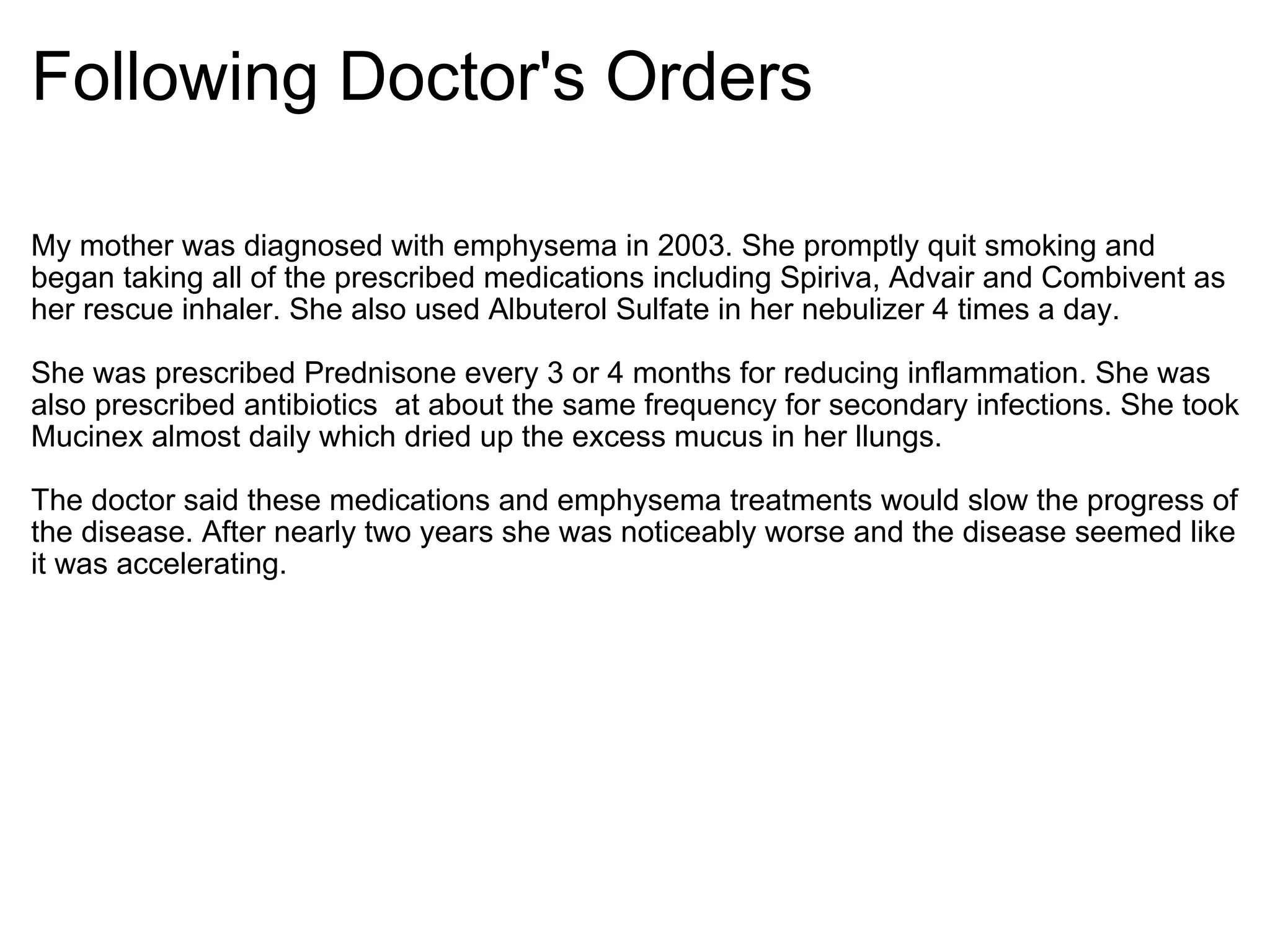 Is There A Cure For Emphysema? One Man'S 59 Year Old Perspective - d3xgfop