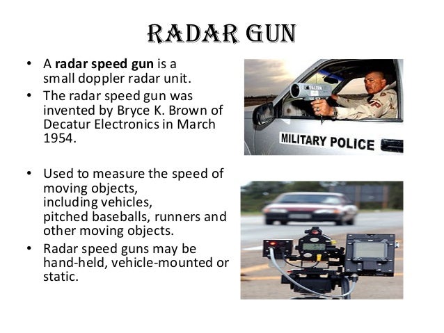 velocity measurement using microwave radar gun how it works