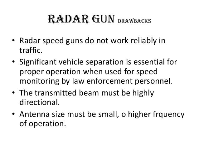 velocity measurement using microwave radar gun how it works