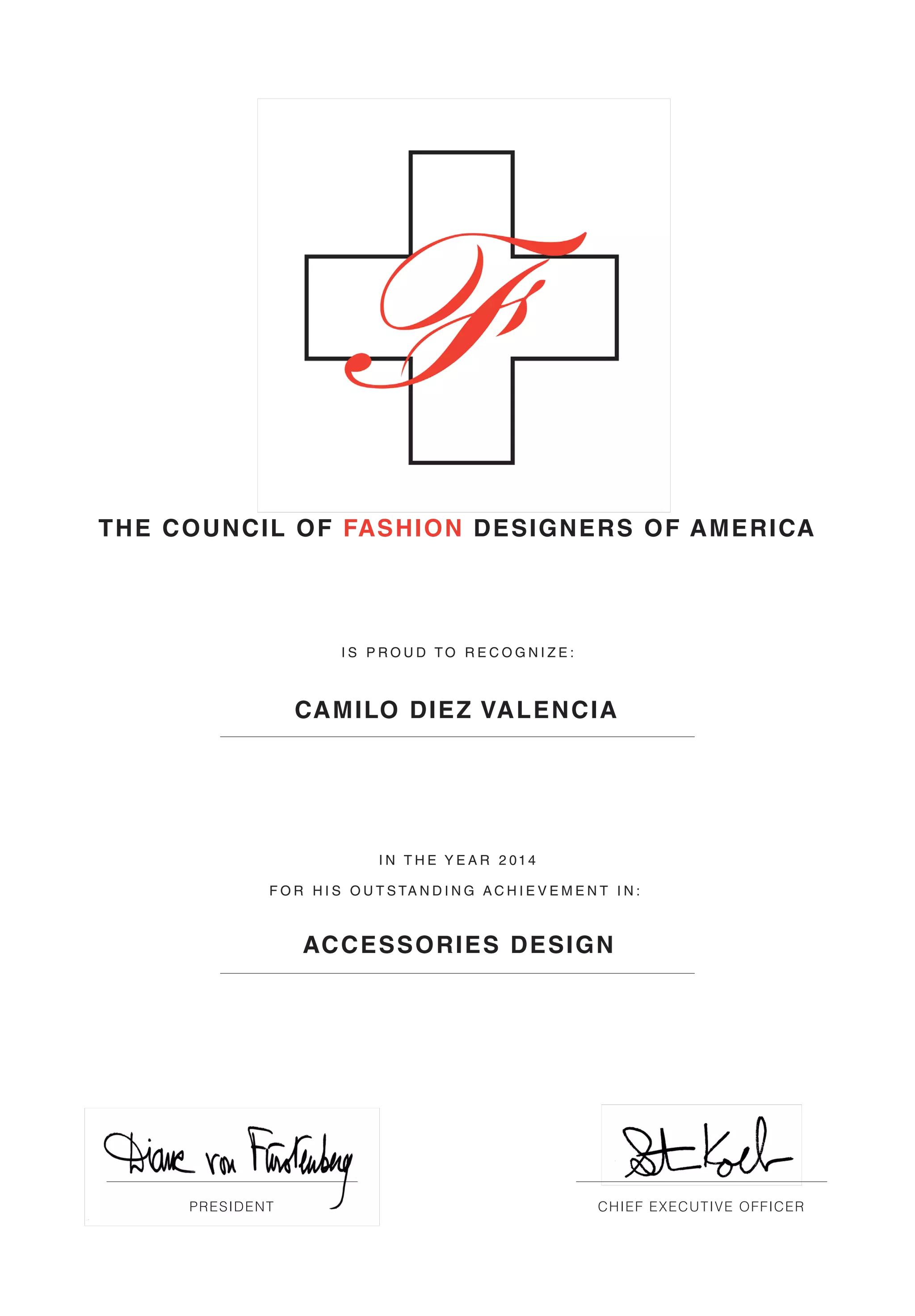 CFDA CERTIFICATE C. Diez | PDF