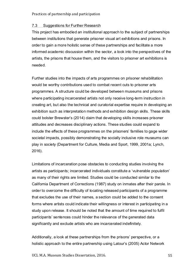 Thesis project on museum picture